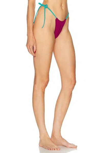 Heavy Manners Side Tie Bikini Bottom In Red