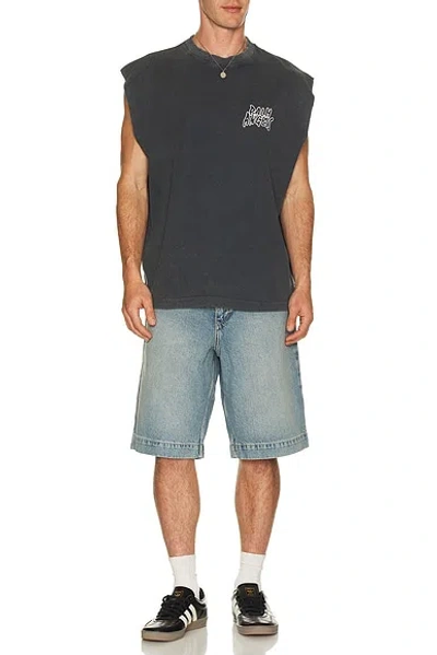 Palm Angels Distressed-detail Tank Top In Brown