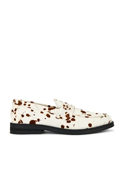 Duke + Dexter Wilde Pony Penny Loafer In White