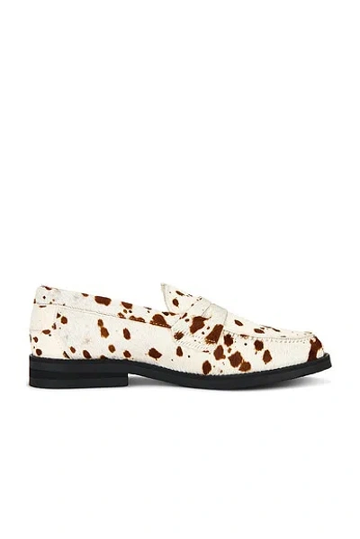 Duke + Dexter Wilde Pony Penny Loafer In White