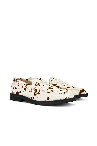 Duke + Dexter Wilde Pony Penny Loafer In White