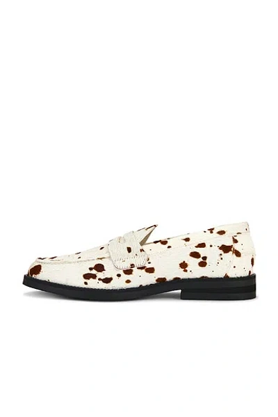 Duke + Dexter Wilde Pony Penny Loafer In White