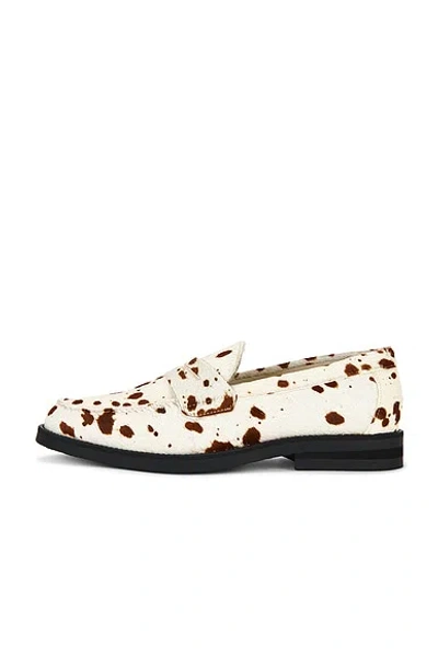 Duke + Dexter Wilde Pony Penny Loafer In White