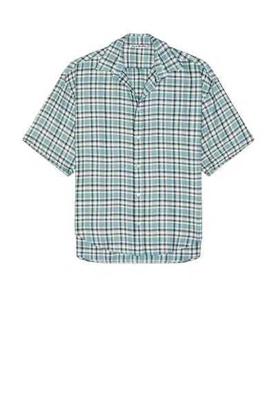 Acne Studios Fluid Check Flannel Midsummer Shirt In Multi