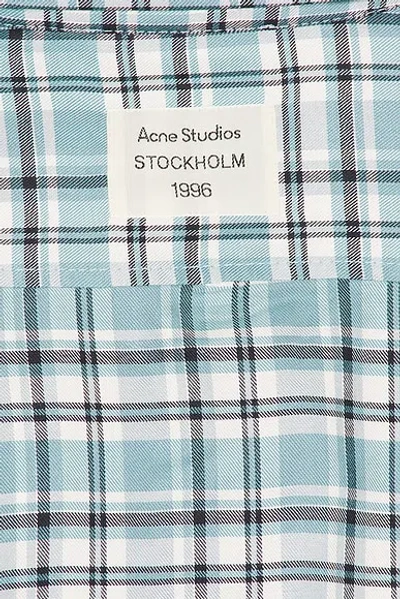 Acne Studios Fluid Check Flannel Midsummer Shirt In Multi