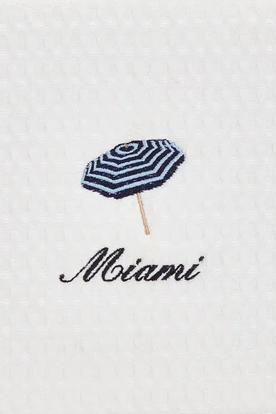 Abbode Miami Waffle Pouch In White
