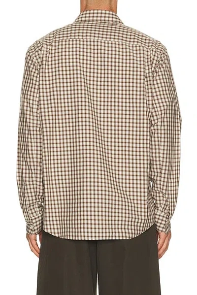 Theory Park Check Weekend Shirt In Multi