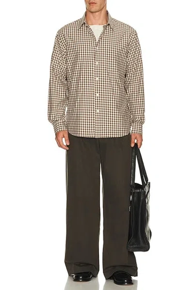 Theory Park Check Weekend Shirt In Multi
