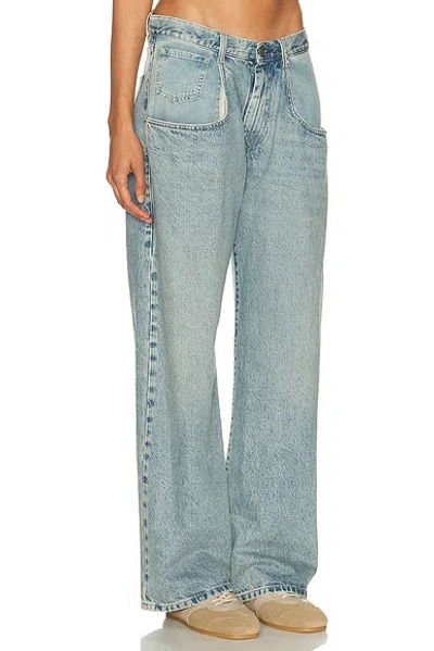 Maison Margiela Straight-leg Jeans With Exaggerated Pocket In Black