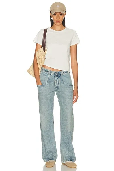 Maison Margiela Straight-leg Jeans With Exaggerated Pocket In Black