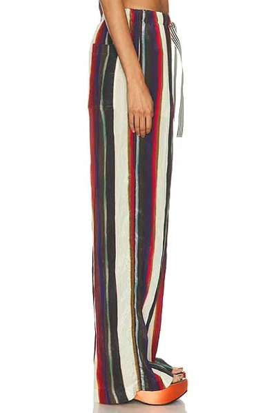 Christopher John Rogers Morris Stripe Relaxed Pant In Multi