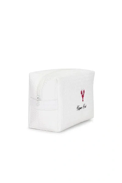Abbode Cape Cod Waffle Pouch In White
