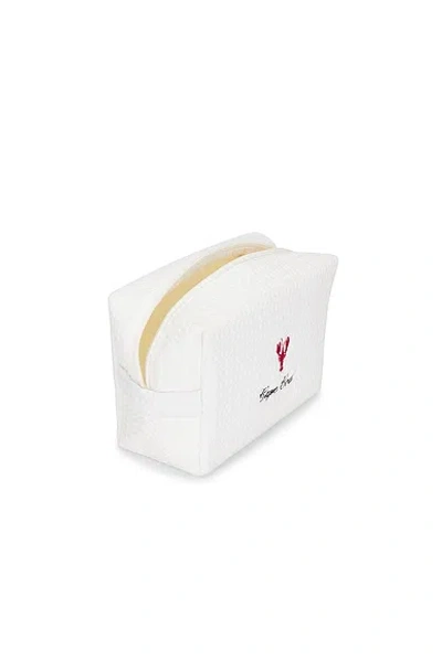 Abbode Cape Cod Waffle Pouch In White