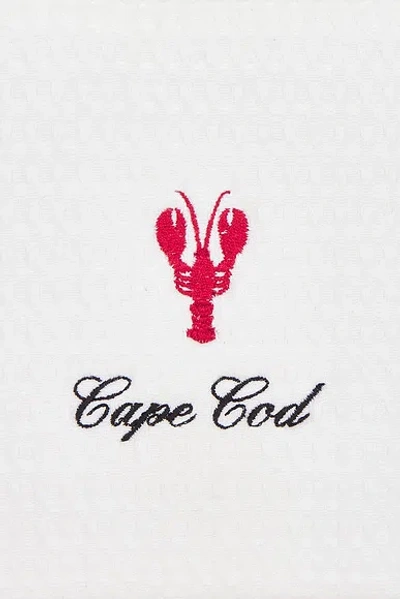 Abbode Cape Cod Waffle Pouch In White