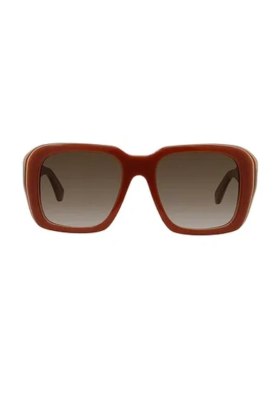 Loewe Signature Sunglasses In Brown