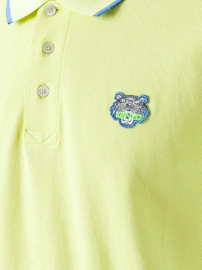 Shop Kenzo Mini Tiger Polo Shirt - Green