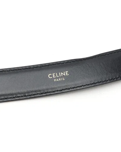 Celine Céline Triomphe Belt Size 75 In Black