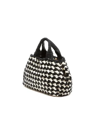 Prada Canapa Raffia Tote Bag In Multi