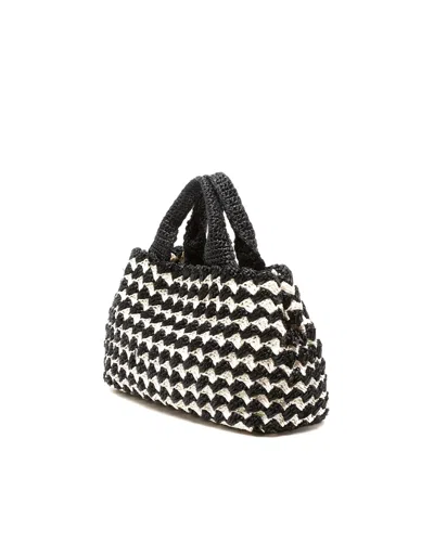 Prada Canapa Raffia Tote Bag In Multi