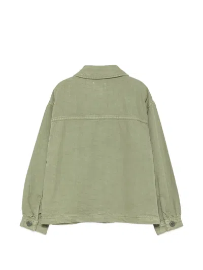 Bellerose Azucar Button-front Overshirt In Green