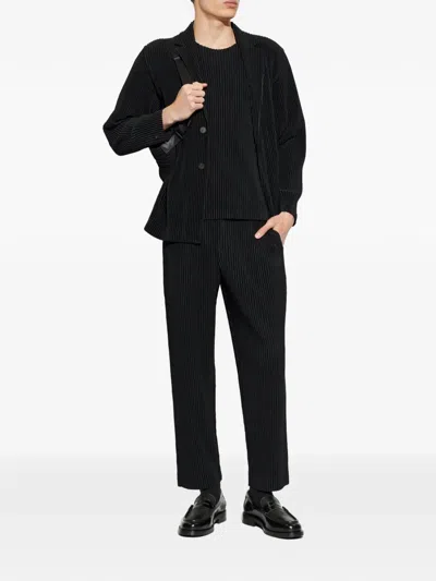 Issey Miyake Polyester Blazer In Black