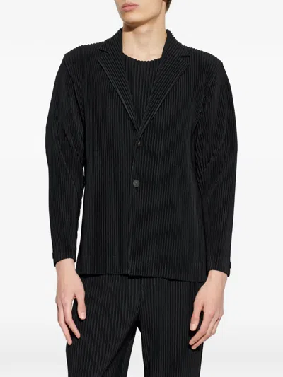 Issey Miyake Polyester Blazer In Black