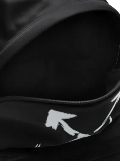 Off-white Arrows-paint Backpack In Black