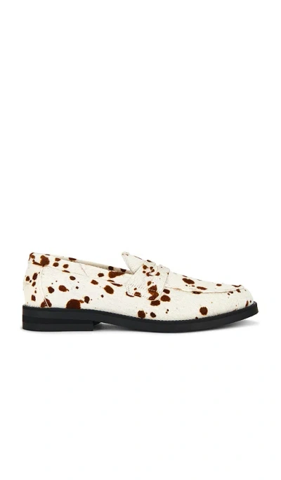Duke + Dexter Wilde Pony Penny Loafer In White