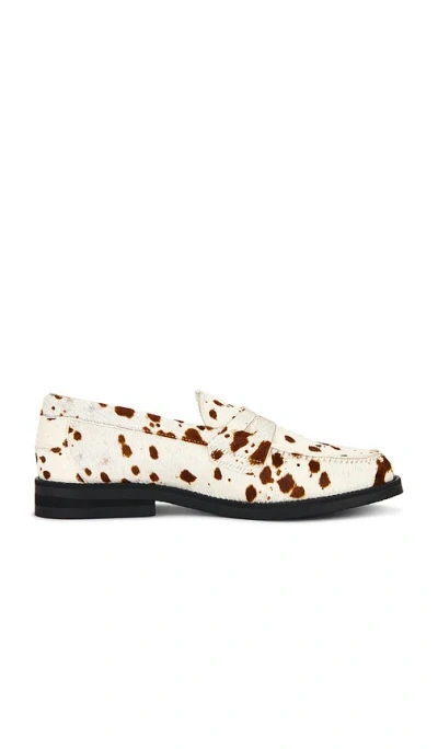 Duke + Dexter Wilde Pony Penny Loafer In White