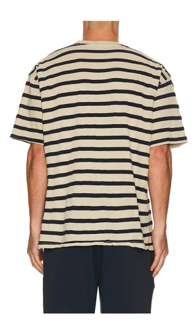 Asher Enzo Stripe Tee Bisque In Multi