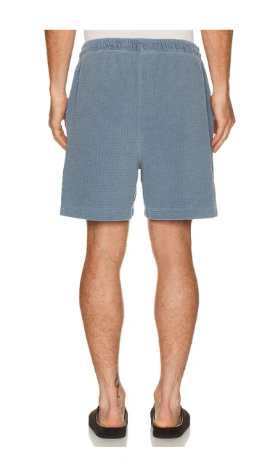 Asher Silas Waffle Short In Blue