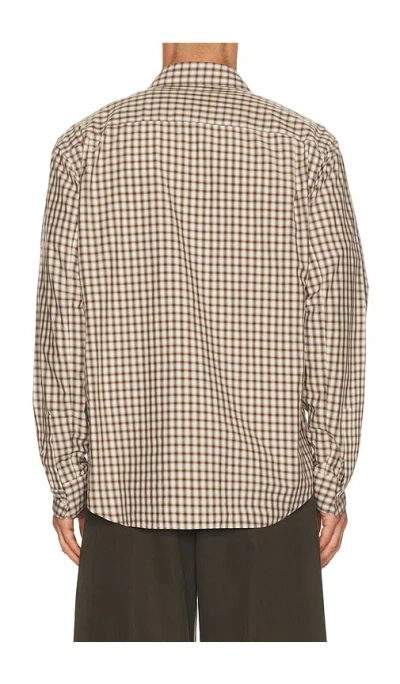 Theory Park Check Weekend Shirt In Multi