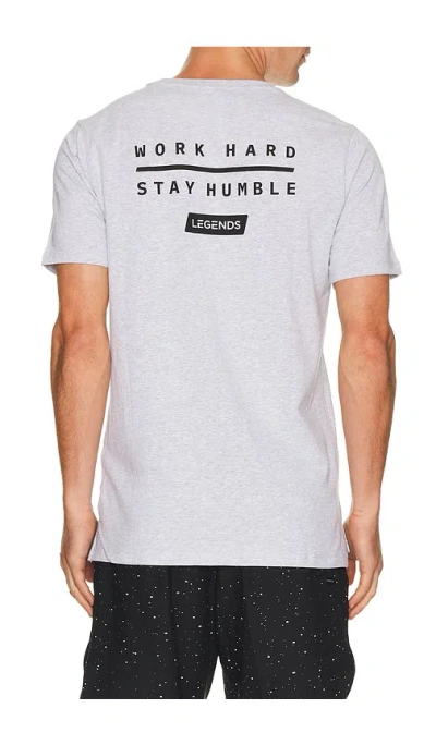 Legends Work Hard Aviation Tee In Gray