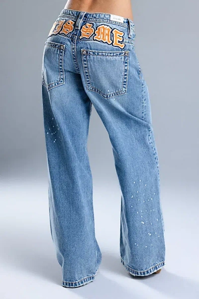 Miss Me Lyrix Baggy Wide Leg - 34 / 30" / Light Wash In Brown