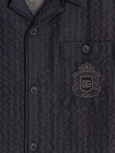Dolce & Gabbana Denim Shirt In Red