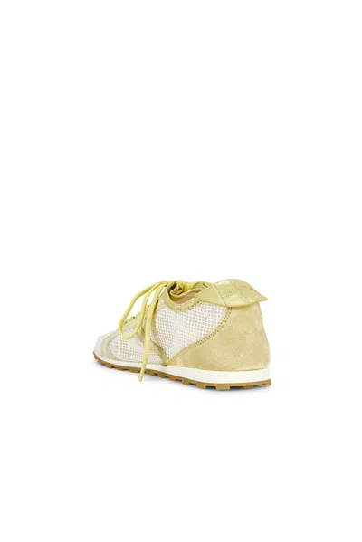 Jacquemus Low Top Sneakers Suede Mesh Rubber Sole In Animal Print