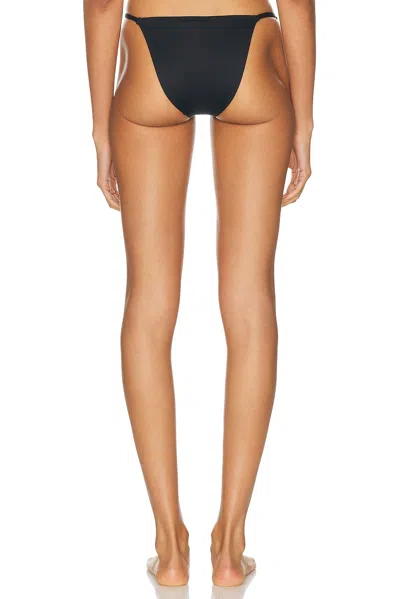 Skims Iconic Swim String Bikini Bottom In Black