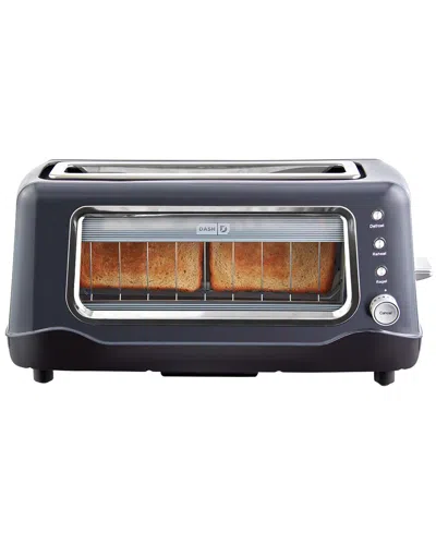 Dash Clear View Toaster In Gray