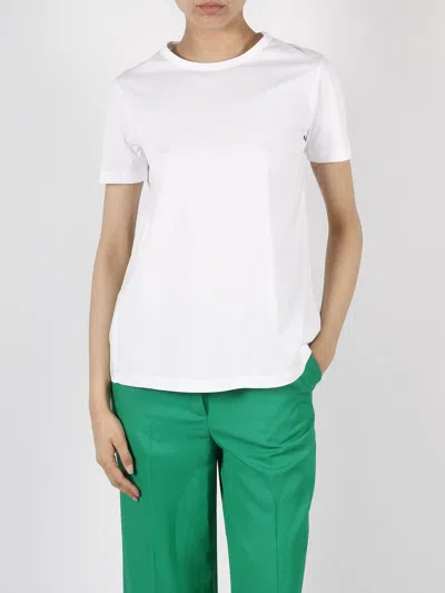 Herno Contrasting Gathered Panel T-shirt In White