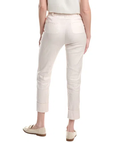 Peserico Linen-blend Pant In Pink