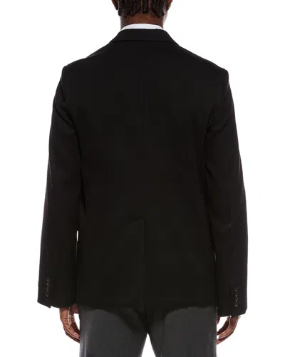 Lanvin Single Breasted Boxy Wool Jacket In Black