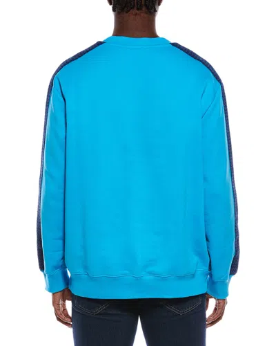 Lanvin Side Curb Oversized Sweatshirt In Blue