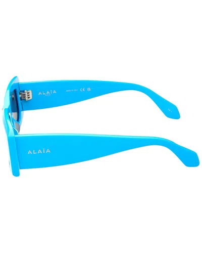 Alaïa 53mm Rectangular Sunglasses In Blue