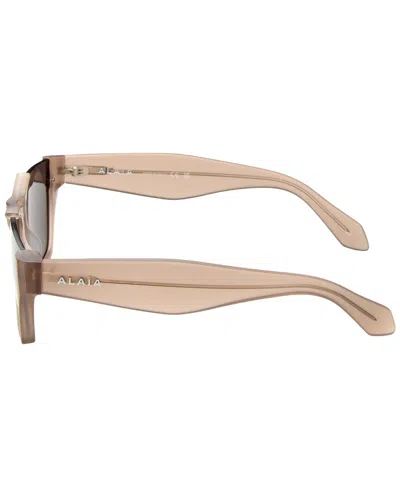 Alaïa Rectangular Sunglasses, 58mm In Brown