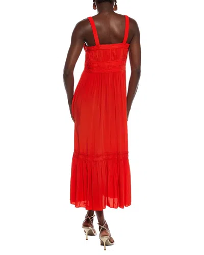 Marc Cain Solid Midi Dress In Red