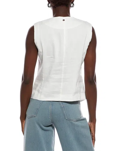 Marc Cain Linen-blend Vest In White