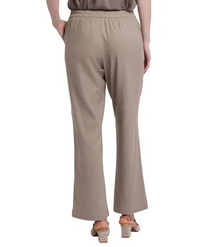Nydj Petite Relaxed Drawstring Pull-on Pants In Brown