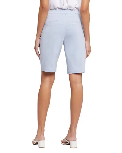 Nydj Bermuda Lt Blue Heather Short In Multi