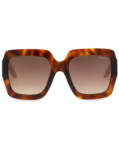 Chopard Square-frame Sunglasses In Brown