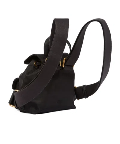 Pinko Nylon Backpack With Gold-colored Metal Details In Yellow